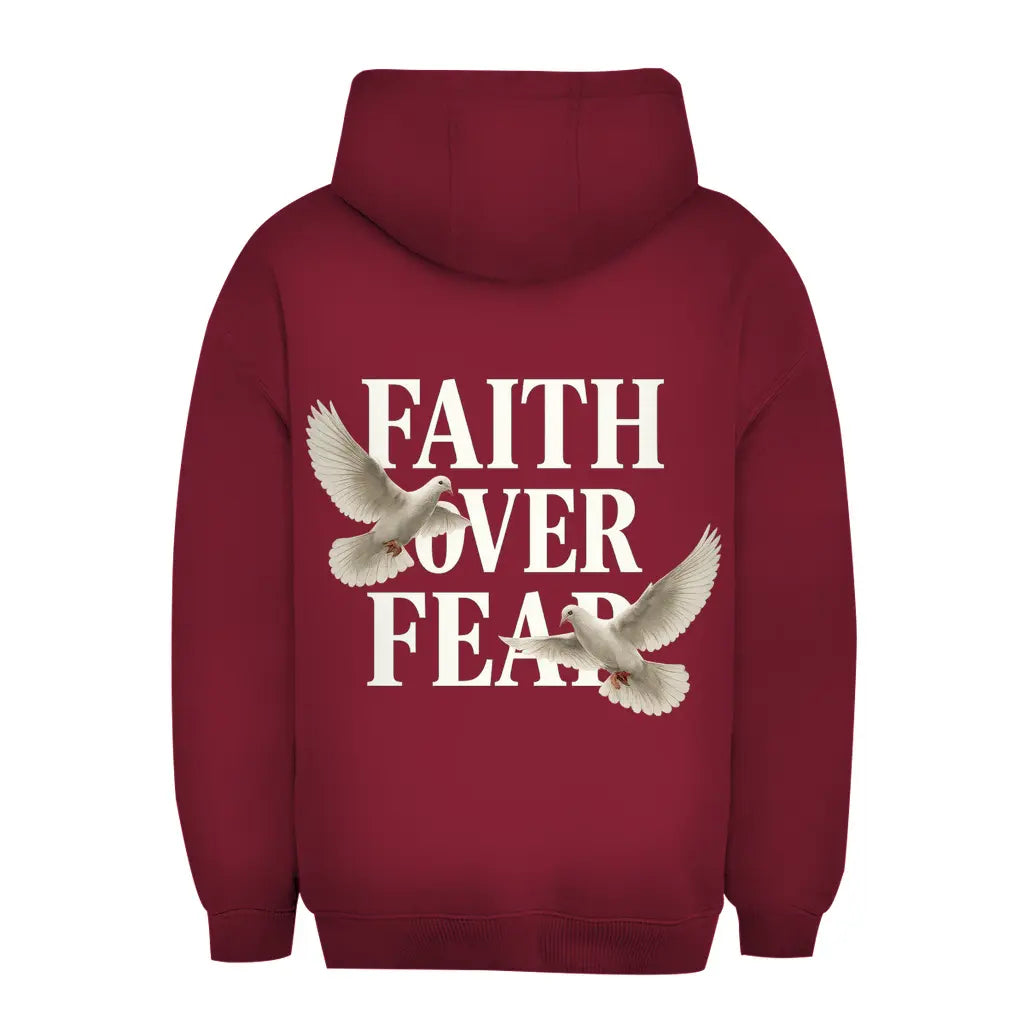 Faith Over Fear Oversize Hoodie Printegy