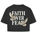 Faith Over Fear Oversize Crop Top Printegy