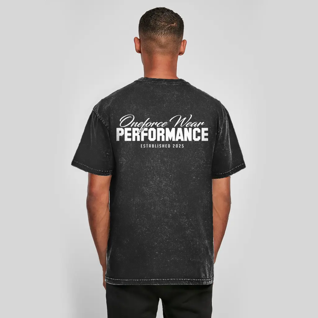 Oversized Washed Performance Tee Printegy