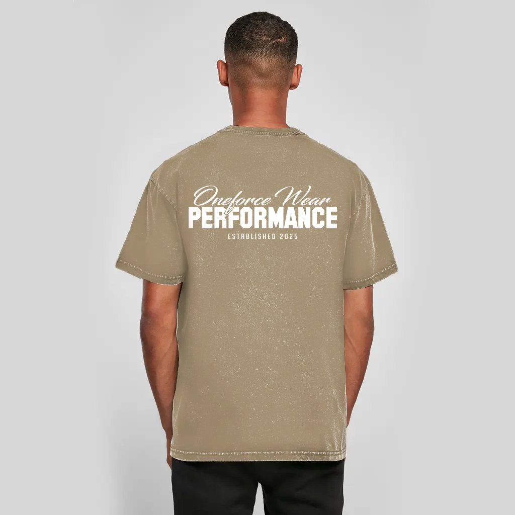Oversized Washed Performance Tee Printegy